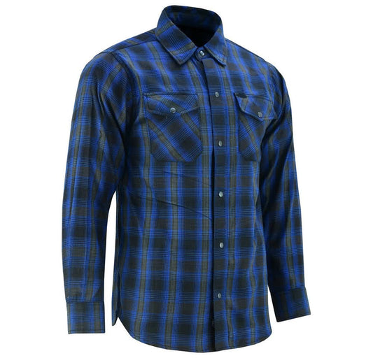 Flannel Shirt - Daze Blue and Black